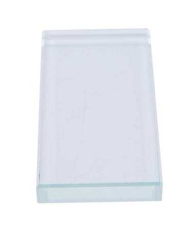 Nail Art Palette - Color Mixing Glass Rectangle with False Eyelash Glue Holder for Perfect Makeup Blending | International Shipping Available - Buy Online on GoSupps.com