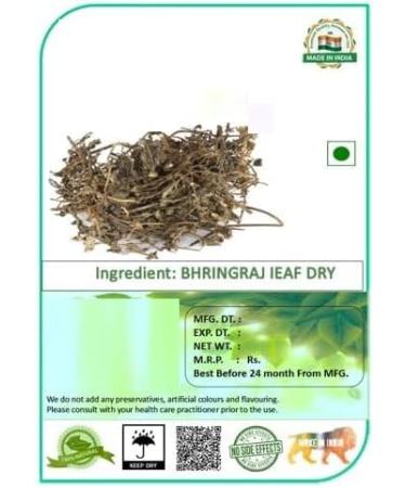 Pack of 3 dried Bhringraj Brahmi and Hibiscus flowers for hair growth and strengthening 300g - Buy Online on GoSupps.com