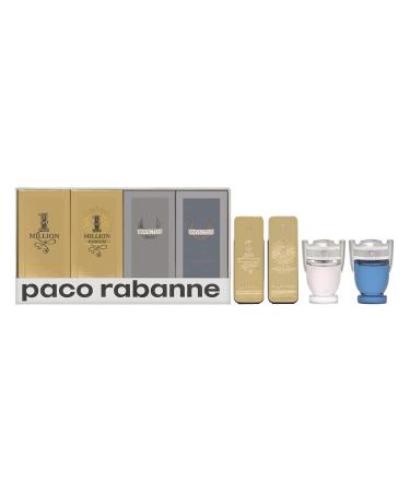 Paco Rabanne 4 Piece Mini Splash Gift Set for Men .17 oz.