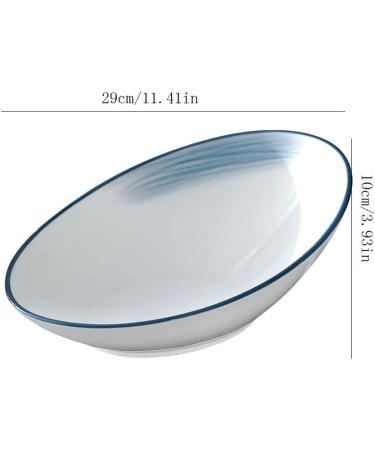 Salad Bowls Mixing Bowls Salad Bowl Ceramic Fruit Bowl Side Dish Plate Oblique Bowl Home Kitchen Restaurant Vegetable Salad Bowl Pasta Bowl Salad Bowl Pasta Bowls(A2pc Small) (A2pc Large) - Buy Online on GoSupps.com