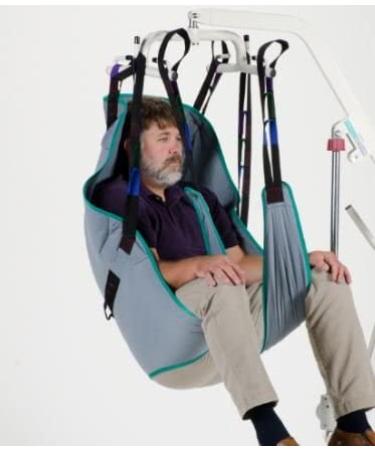 Patient Aid Divided Leg Padded Universal Sling with Head Support - Size Medium (450lb Capacity) - Buy Online on GoSupps.com