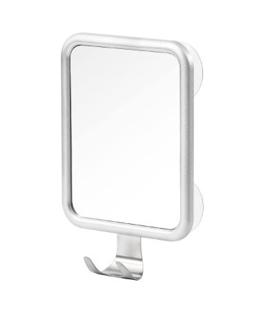 Lunmore Shower Mirror Fogless for Shaving, Rectangle with 4 Suction Cups Fogless Shower Mirror with Razor Holder Drop-Proof & Rust-Resistant Square
