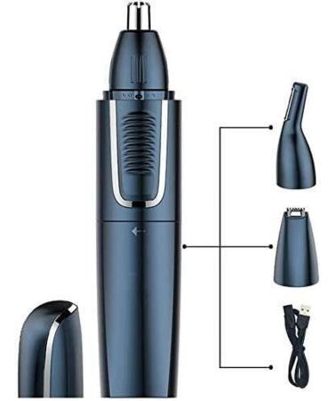 Buy Professional USB Rechargeable Nose and Ear Hair Trimmer - Waterproof Painless Dual Edge Blades for Men & Women | International Shipping Available - Buy Online on GoSupps.com