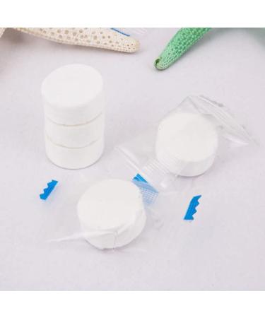 Compressed Towel - 100 Disposable Mini Cotton Tissues for Travel Camping & Outdoor Use | Portable Facial Wipes in Pink - Buy Online on GoSupps.com