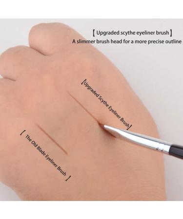 Salocy Angled Eyeliner Brush Set - Precision Winged Liner Makeup Applicator for Eyes & Eyebrows | 6 PCS - Buy Online on GoSupps.com
