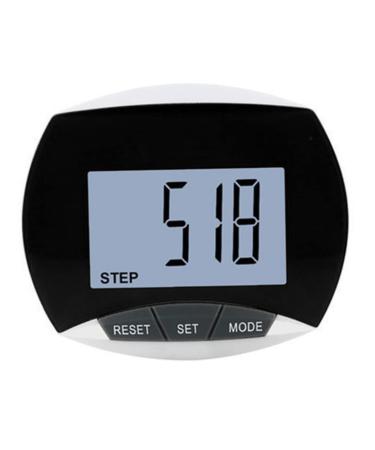 Step Counter 3D Walking Pedometer with Clip and Lanyard Accurate Step with Large Display Black