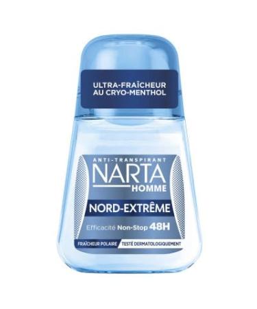 Narta Narta Nord-Extreme 48H Ultra-Freshness Cryo-Menthol Deodorant for Men - Roll On 50 ml