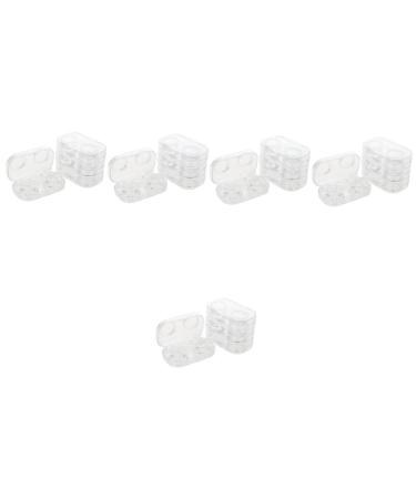 Partykindom pack with 20 pieces of contact lens tank glasses box glasses case container for contact lenses kit contact lens organizer organizers for contact lenses simple tools p.s