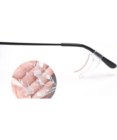 NORHOR 6 Pairs Anti-Slip Ear Hook Grip Glasses Accessories Ear Hook Eyeglass Temple Tip for Sunglasses and Glasses.(Transparent) - Buy Online on GoSupps.com