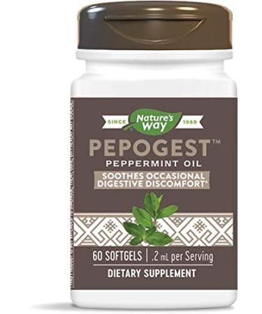 Nature's Way Pepogest Peppermint Oil .2 mg 60 Softgels