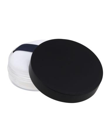 FOMIYES Powder Puff Case Cosmetic Powder Containers Black Cosmetic Containers Makeup Containers