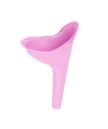 Portable Urinals 2pcs Silicone Pee Funnel Women Standing Piss Female Urinal for Travel Urinating Device Portable Toilet Emergency Camping for Men Women (Color : Pink 2PCS)