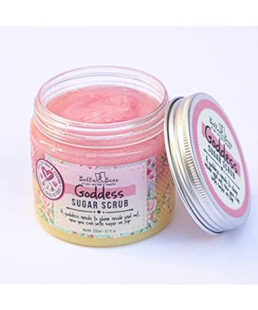 Bella and Bear Goddess Sugar Scrub | Paraben-Free, Vegan & Cruelty-Free Exfoliator | 6.7oz - Buy Online on GoSupps.com