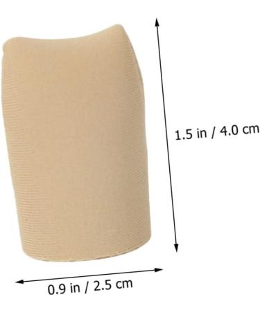 Silicone Gel Toe Protectors - 2 Pairs | Toe Sleeves for Little Toe | Fabric Sleeve Covers - 4x2.5cm - Buy Online on GoSupps.com