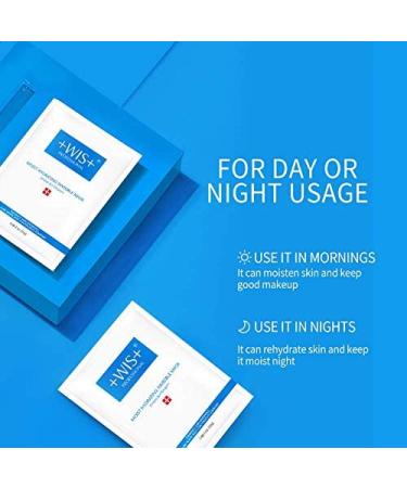 WIS Intensive Hydrating Facial Mask - 24 Pack with Hyaluronic Acid, Collagen, and Oil Control - Deep Moisturizing, Pore Shrink, Firming and Anti-aging - Gifts for Women and Men - Buy Online on GoSupps.com