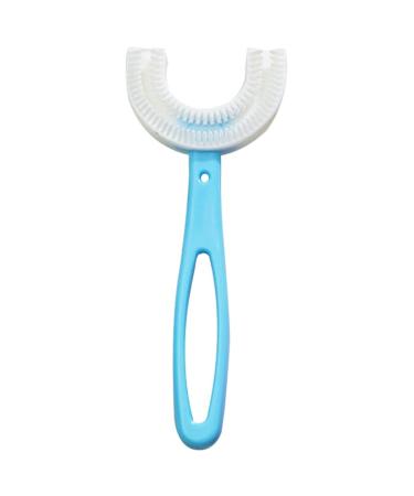 Ergonomic Silicone Toothbrush for Whole Mouth: Cute Smooth Safe Washable Oral Cleaner for Teeth with U-Shape Manual Design