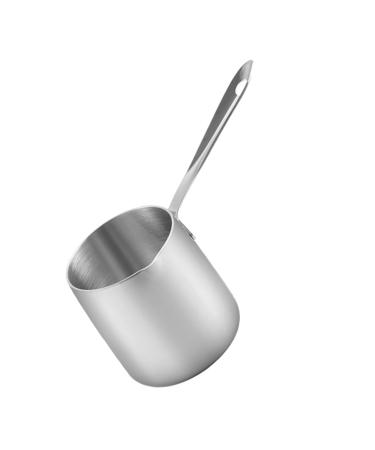 RUNROTOO Coffee Machines Sauce Pan Mini Heater Stainless Steel Pan Coffee Pot Mini Pan Stainless Steel Cookware Steel Saucepan Steaming Pot Cooking Utensils 304 Stainless Steel Chocolate
