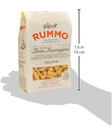 Rummo Fusilli No. 48 Authentic Italian Pasta Made with Durum Semolina Wheat 500g (Pack of 1) - Buy Online on GoSupps.com