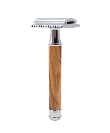 Rous Double Razor with Long Razor Blade Made of Natural