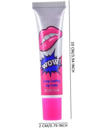 OnIUeZky Matte Lip Gloss Long Lasting Waterproof Peel off Lipstick 5 Colors Available Rose Red - Buy Online on GoSupps.com