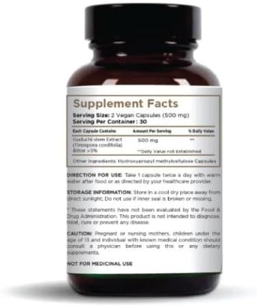 Lion Wellness Organic & Vegan Guduchi Capsules - 3.5 Oz - Buy Online on GoSupps.com