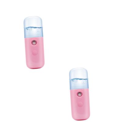 FOMIYES 2pcs Humidifier Nano Mist Sprayer Portable Humidifer Makeup Device Steamer Hydrating Instrument Air 4*4cmx2pcs Pinkx2pcs