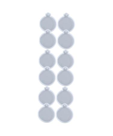 COHEALI 12 Pcs Christmas Hanging Tag Dies Christmas Crafts Resin Mold Silicone Mold Diy Tool Large Plaque As Shownx3pcs 8.2X6.9cmx3pcs