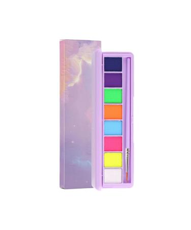 HADAVAKA Palette De Maquillage Fluorescent UV Fluorescent Eyeliner Eyeshadow Makeup Halloween Eyeliner Luminous Body Paint Matte Gr
