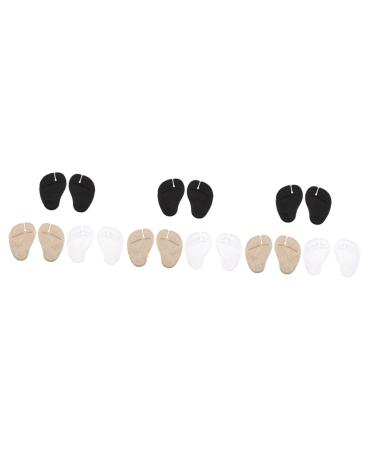 GLEAVI 9 Pairs Forefoot Pad Pinch Stickers Gel Forefoot Cushions Clip Girl Sandals Anti- Metatarsal Pads Foot Pads Flip-Flops Gel Cushions Pad Gel Heel Pads Non-Slip Insole
