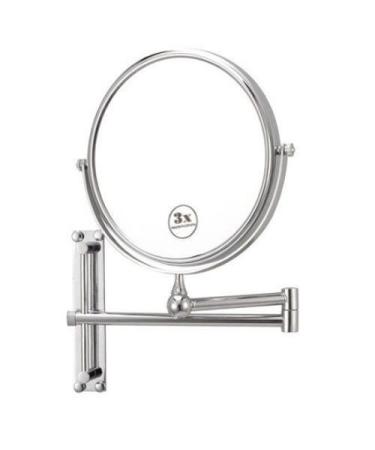 Nameeks Glimmer Round Wall-Mounted 3X Mirror AR7708  Chrome