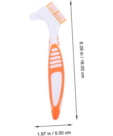 VANZACK 2pcs Turtle Shell Cleaning Brush Set - Denture Tortoise Shell Braces and Kitchen Scrubber | Perfect for Fish Tanks & Shoes - 16x5cm - Buy Online on GoSupps.com