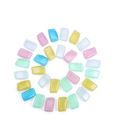 Strongest 30 pack toothbrush head cover portable hygiene antibacterial brush protective cap mixed colored 30 pieces of toothbrush caps
