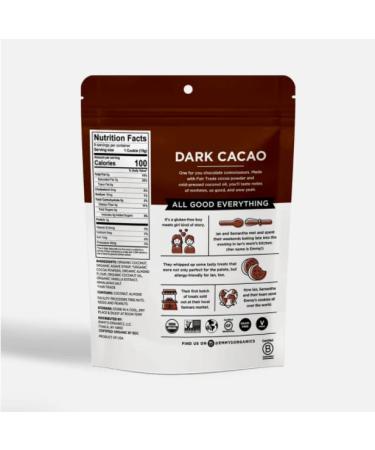 Emmy's Organics Coconut Cookies Dark Cacao 6 oz (Pack of 2) - Gluten-Free, Vegan, Paleo-Friendly - Buy Online on GoSupps.com