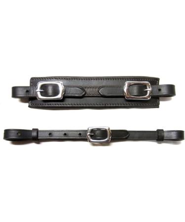 Buy PS Horse Articles Noseband Set - Padded Soft Leather with Chin Strap - Brown & Silver Fittings for Enhanced Comfort and Style - Buy Online on GoSupps.com