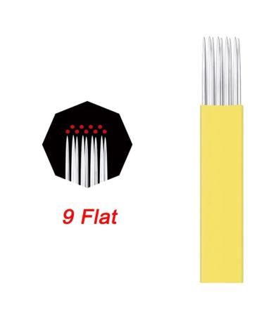 100pcs Yellow Double Flat Shading Blades for Ombre Powder Brows - Size 19 - Buy Online on GoSupps.com