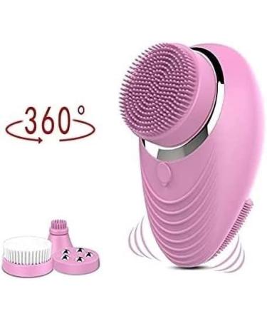 QINERSAW Facial Cleansing Brush Face Scrubber 360 Rotation Electric Cleanser Device 4-Speed Adjustment Waterproof Rechargeble Face Scrubber Brush for Removing Blackheads (Color : Pink) - Buy Online on GoSupps.com