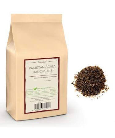 200 g Pakistani smoked salt with an intense aroma without additives - high quality natural salt cold smoked on oak wood