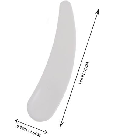 OHPHCALL 30 Pcs Small Crescent Cream Spoon Face Cream Spatula Mini Small Mini Makeup Spatula Plastic Pp 8x1.5x0.1cmx3pcs Transparent Colorx3pcs - Buy Online on GoSupps.com