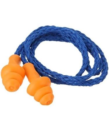 Silicone Earplugs - 10 Pairs Blue Soft Noise Reduction Earplugs for Sleeping Working & Swimming | Kids & Adults - Buy Online on GoSupps.com