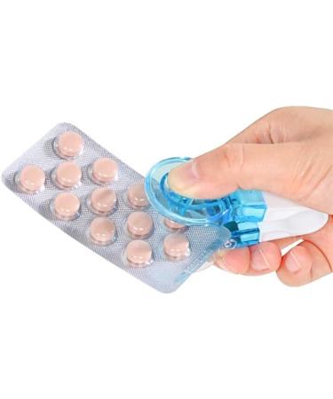 NNBWLMAEE Portable Pill Taker Pill Tablet Dispenser Storage Box Medication Dispenser No Contact Easy to Take Medicine Take Out Tool Random Color (1PCS) - Buy Online on GoSupps.com