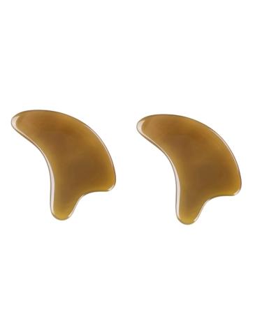 Minkissy Body Pro Tools Haupschaber facial massage tool stalks facial massager trigger point tool Chinese scrapers massage devices for neck oxenhorn trumpet horns 2 size 1x2pcs as shown x 2 pieces