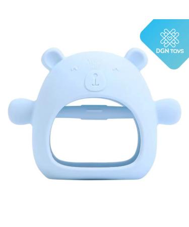 Bite Ring Baby - Blue & Pink | Safe Teething Toys for Infants | International Shipping Available - Buy Online on GoSupps.com