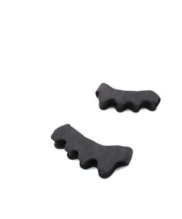 Alinzo Gel-Teshrenner-Bale toe correction for women and men 4-part orthopedic bale toe rail and large toe smooths for Hallux Valgus (black child) Black Child