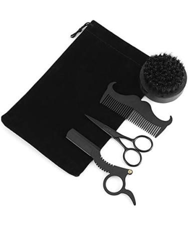 Griwiuiowe Men Shaving Kit | Premium Shaving Brush Comb & Scissors Set for Ultimate Grooming - Buy Online on GoSupps.com