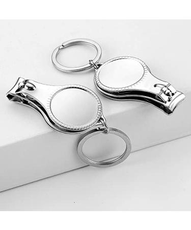 SVAASA Nail Clippers Pocket Multi Tool Nail Trimmer Key Ring Bottle Opener Keychain Trim Manicure Nail Clipper Cutter Outdoor Camp Fold Nipper - Buy Online on GoSupps.com