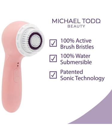 Michael Todd Beauty Soniclear Petite Facial Cleansing Brush System - 3-Speed Exfoliating Face Brush - Buy Online on GoSupps.com