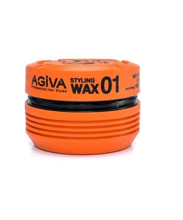 Agiva Hair Styling Crystal Wax 01 Strong Hold Wet Look Plus Keratin 6oz