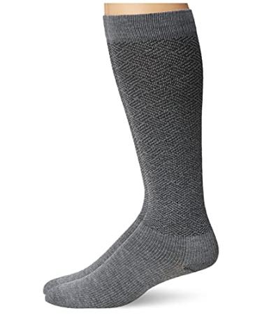 Dr. Scholl's Men's Graduated Compression Over the Calf Socks - 2 & 3 Pair Packs - Energizing Comfort and Fatigue Relief 2 Charcoal Heather 7-12
