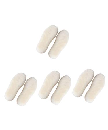 FOMIYES 4 Pairs Wool Insole Comfortable Insole Boot Insoles Winter Shoe Parts Boots Shoe Pads Unisex Insoles Warm Feet Insoles Fleece Shoe Pad Warm Insoles Comfortable Shoe Insoles