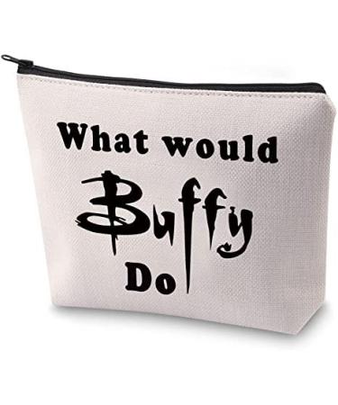 Bauna vampire lover gift what would buffy do make-up bag vampire cosmetic bag travel bag survival kit cultural bag